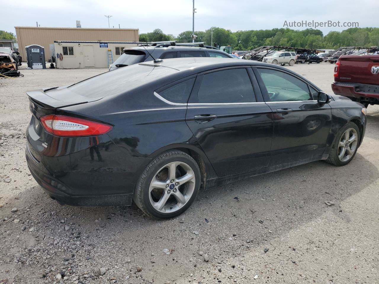 2016 Ford Fusion Se Черный vin: 3FA6P0HD1GR325821