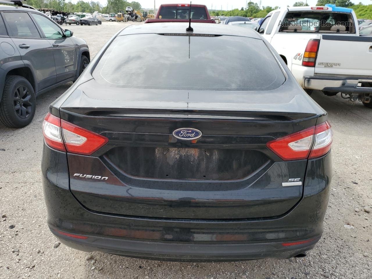 2016 Ford Fusion Se Черный vin: 3FA6P0HD1GR325821