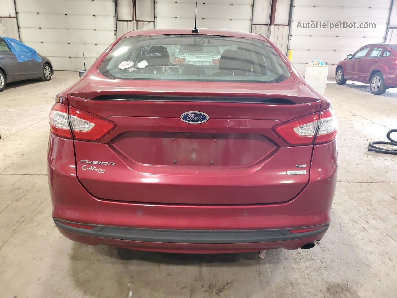 2016 Ford Fusion Se Red vin: 3FA6P0HD1GR336768