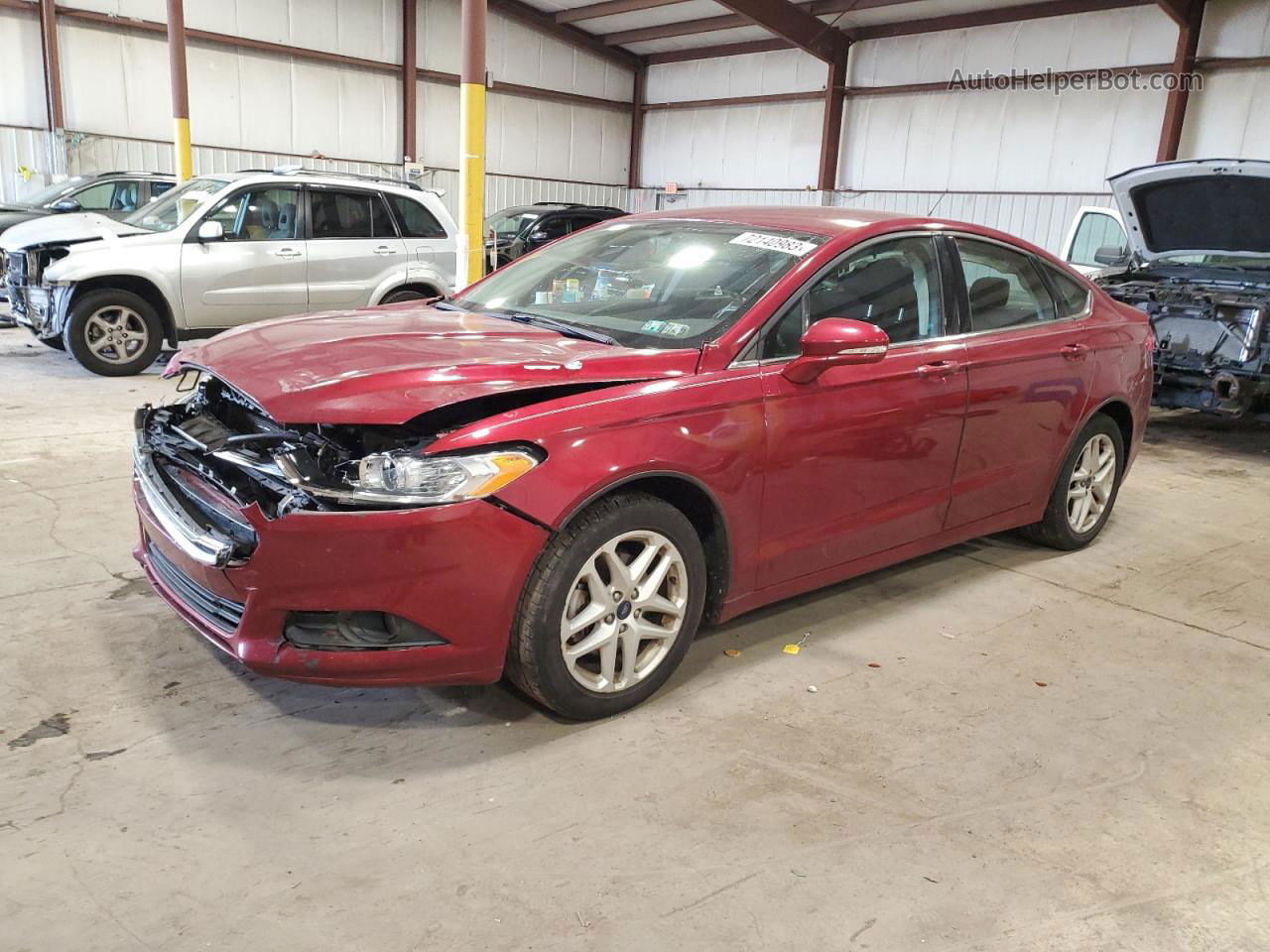 2016 Ford Fusion Se Red vin: 3FA6P0HD1GR336768