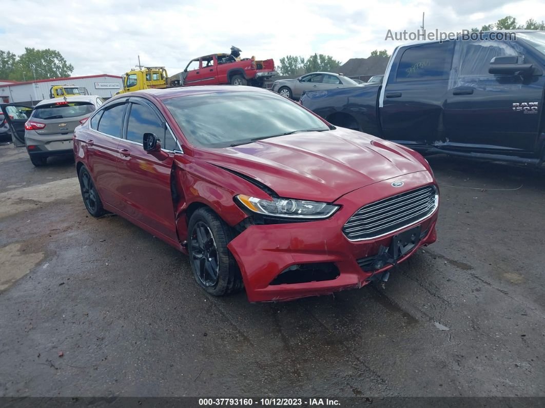 2016 Ford Fusion Se Red vin: 3FA6P0HD1GR380186