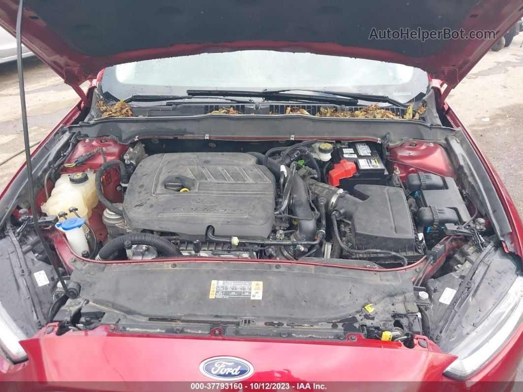 2016 Ford Fusion Se Red vin: 3FA6P0HD1GR380186