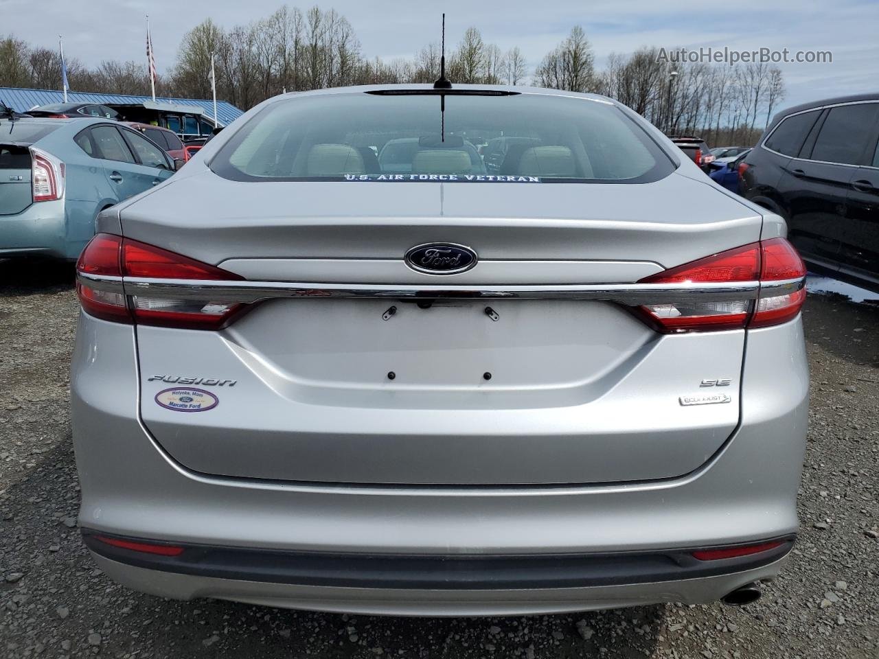 2017 Ford Fusion Se Silver vin: 3FA6P0HD1HR102017