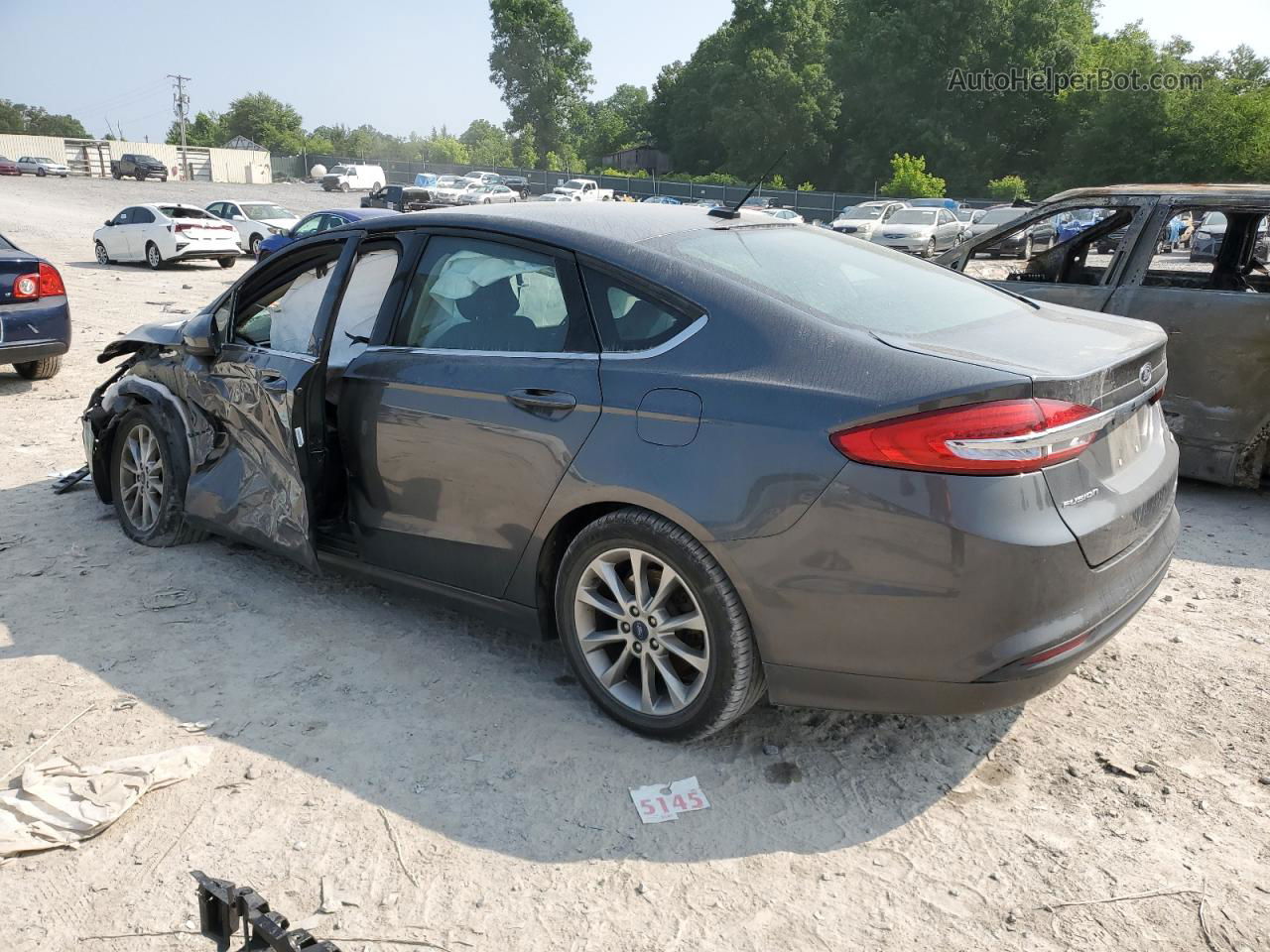 2017 Ford Fusion Se Silver vin: 3FA6P0HD1HR247204