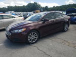 2017 Ford Fusion Se Maroon vin: 3FA6P0HD1HR293065