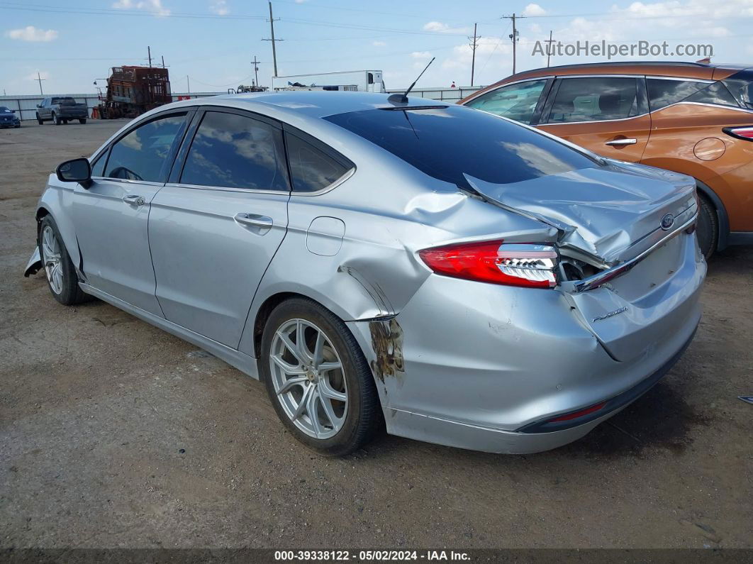 2017 Ford Fusion Se Gray vin: 3FA6P0HD1HR299061