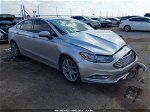 2017 Ford Fusion Se Gray vin: 3FA6P0HD1HR299061