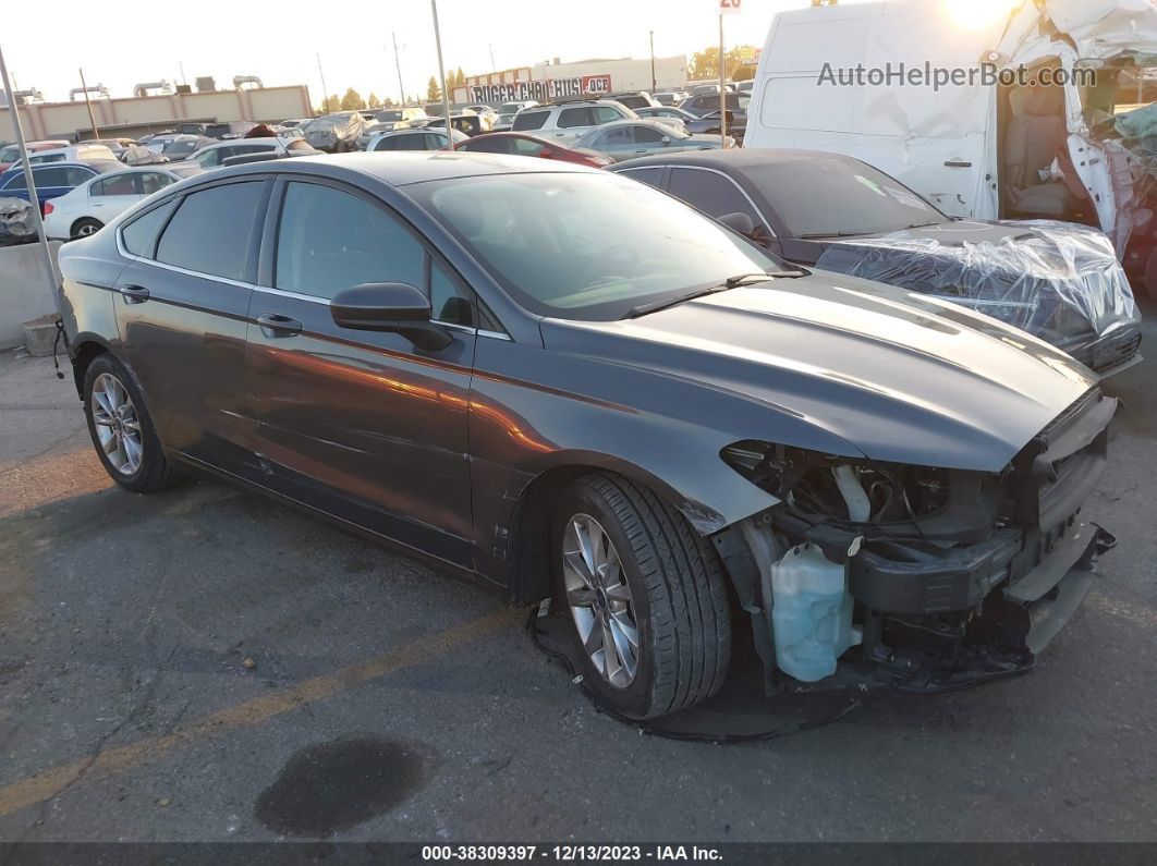 2017 Ford Fusion Se Gray vin: 3FA6P0HD1HR343236