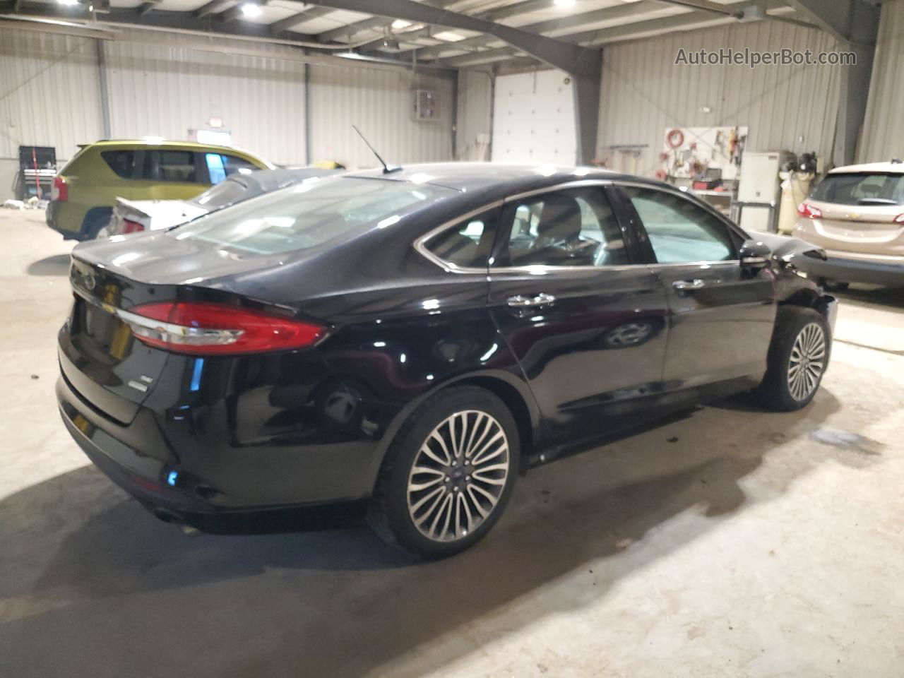 2017 Ford Fusion Se Black vin: 3FA6P0HD1HR364801