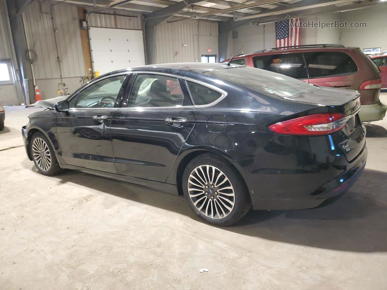 2017 Ford Fusion Se Black vin: 3FA6P0HD1HR364801