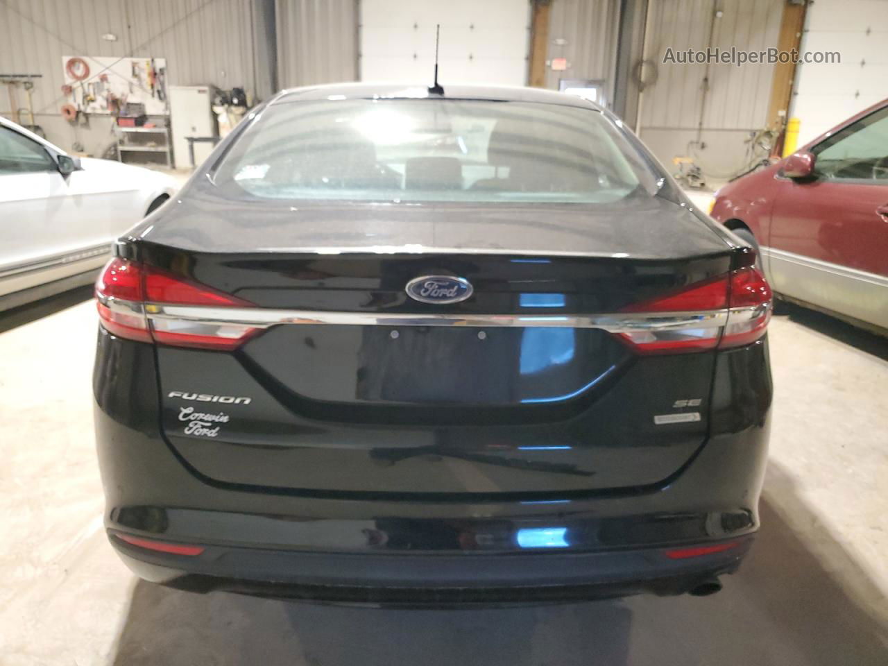 2017 Ford Fusion Se Black vin: 3FA6P0HD1HR364801