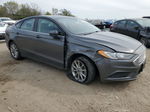 2017 Ford Fusion Se Gray vin: 3FA6P0HD1HR365639