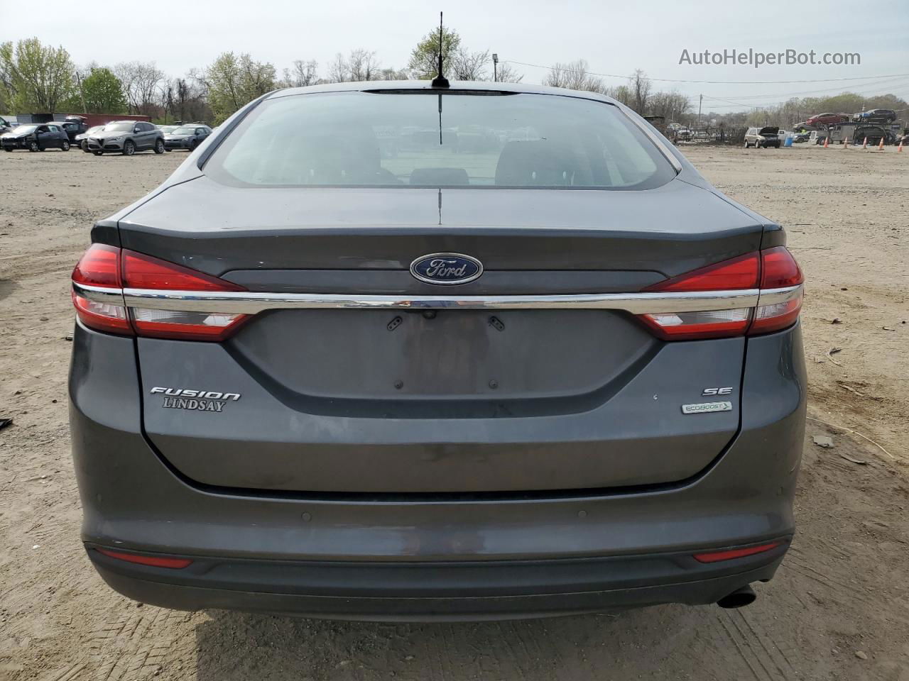 2017 Ford Fusion Se Gray vin: 3FA6P0HD1HR365639