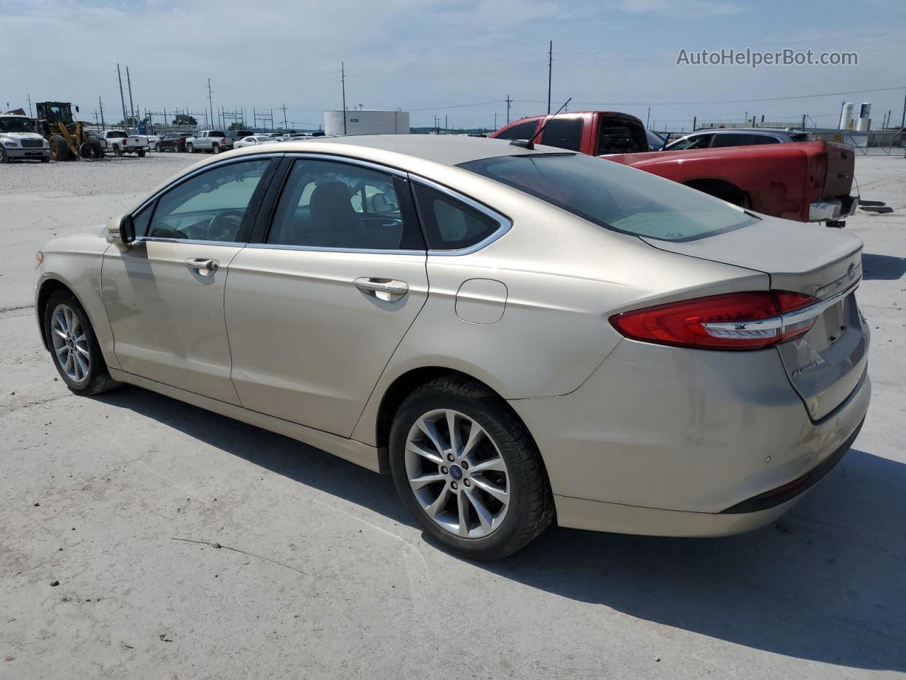 2017 Ford Fusion Se Tan vin: 3FA6P0HD1HR395837