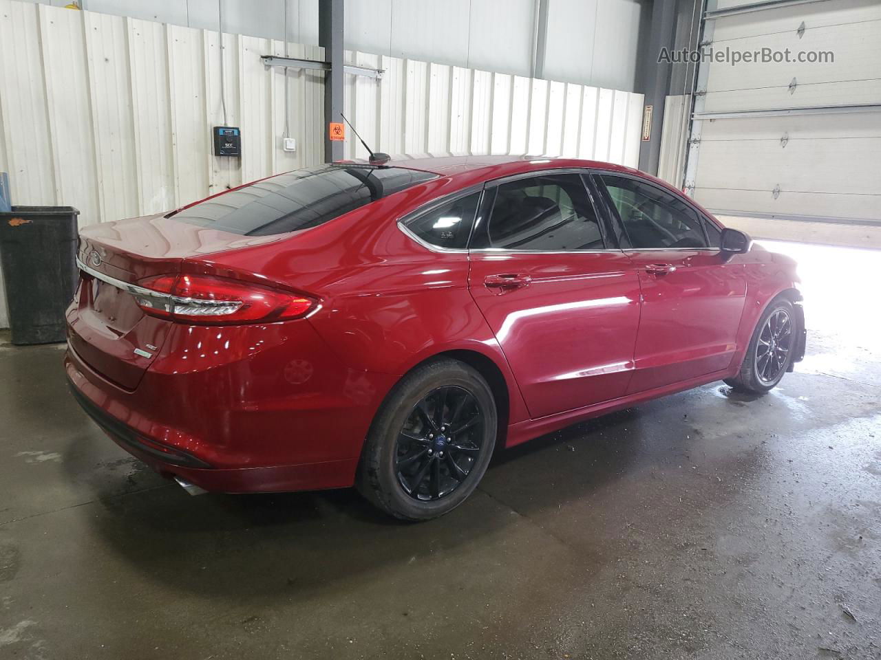 2017 Ford Fusion Se Maroon vin: 3FA6P0HD1HR413639