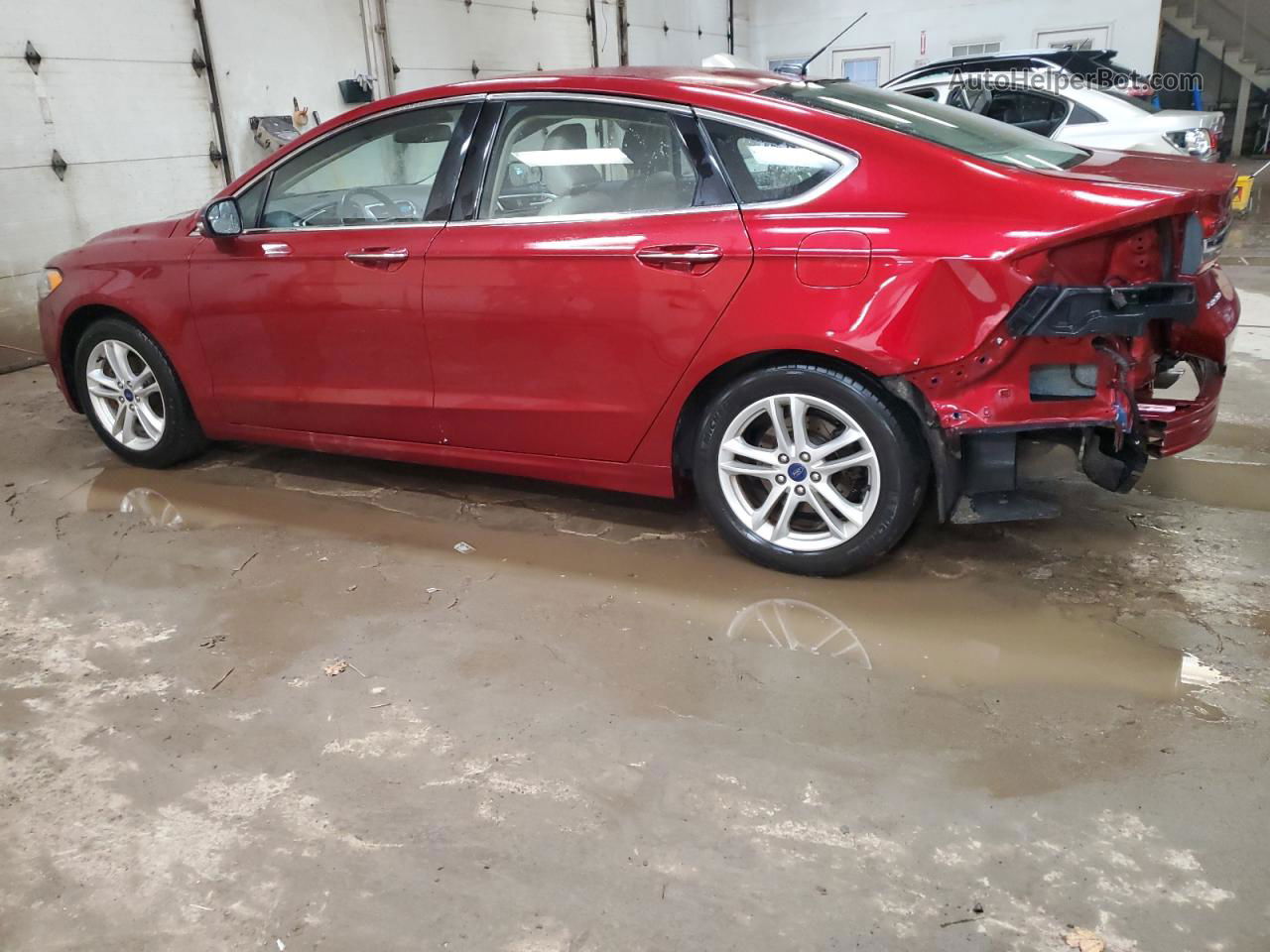 2018 Ford Fusion Se Burgundy vin: 3FA6P0HD1JR127084