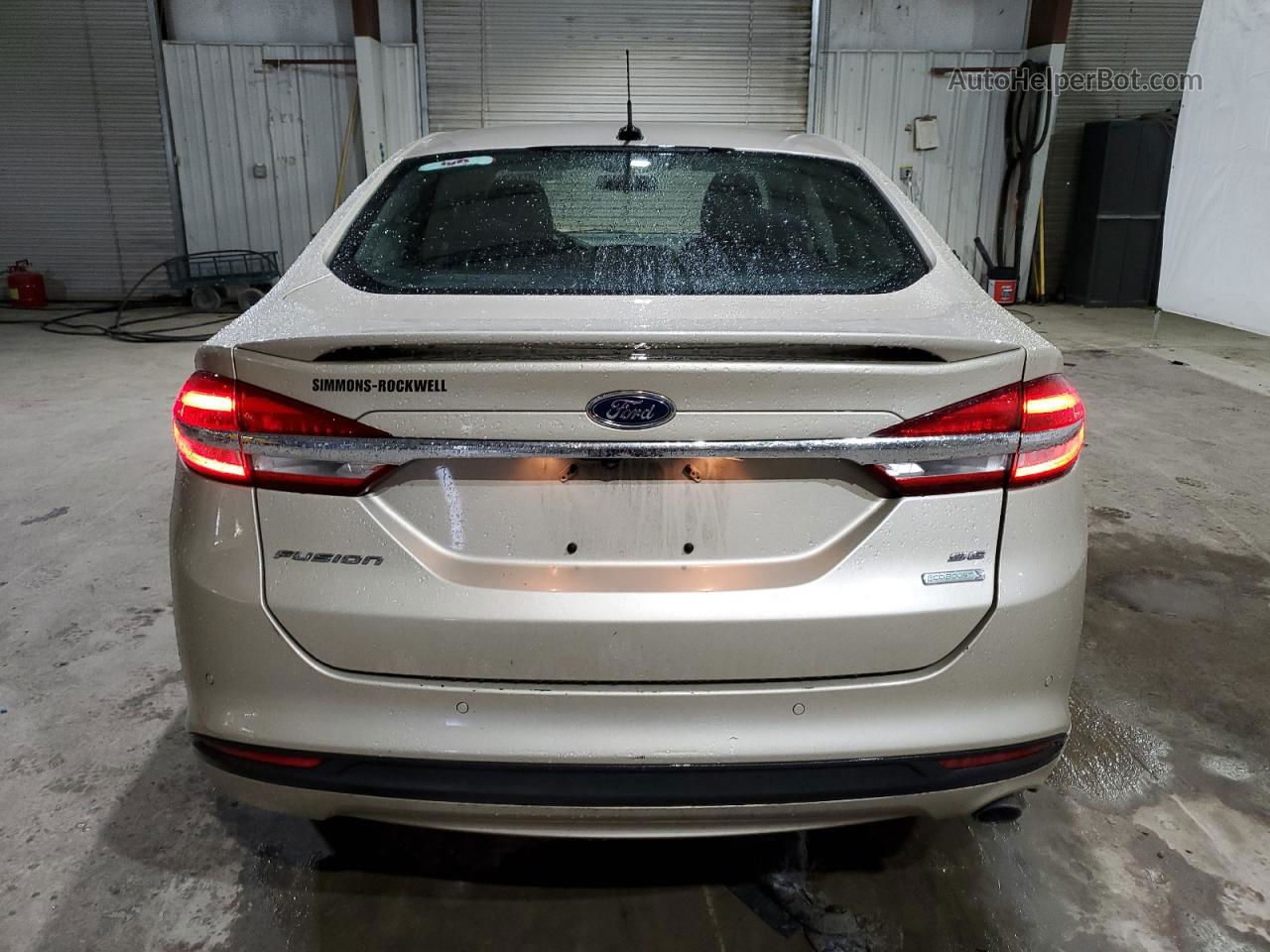 2018 Ford Fusion Se Золотой vin: 3FA6P0HD1JR135265