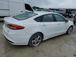 2018 Ford Fusion Se White vin: 3FA6P0HD1JR160330