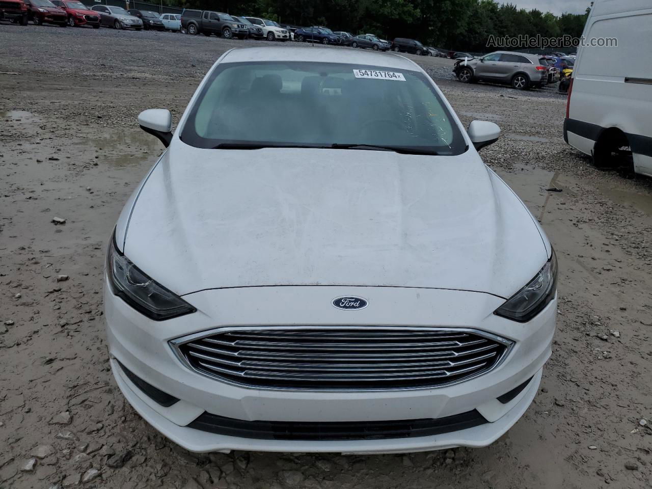 2018 Ford Fusion Se White vin: 3FA6P0HD1JR160330