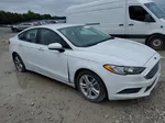 2018 Ford Fusion Se White vin: 3FA6P0HD1JR160330