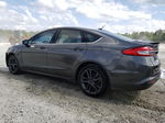 2018 Ford Fusion Se Gray vin: 3FA6P0HD1JR164829