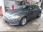 2018 Ford Fusion Se Gray vin: 3FA6P0HD1JR193084