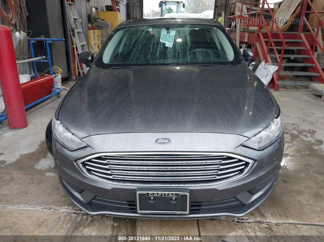 2018 Ford Fusion Se Gray vin: 3FA6P0HD1JR193084