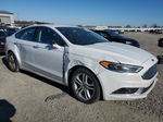 2018 Ford Fusion Se White vin: 3FA6P0HD1JR198124