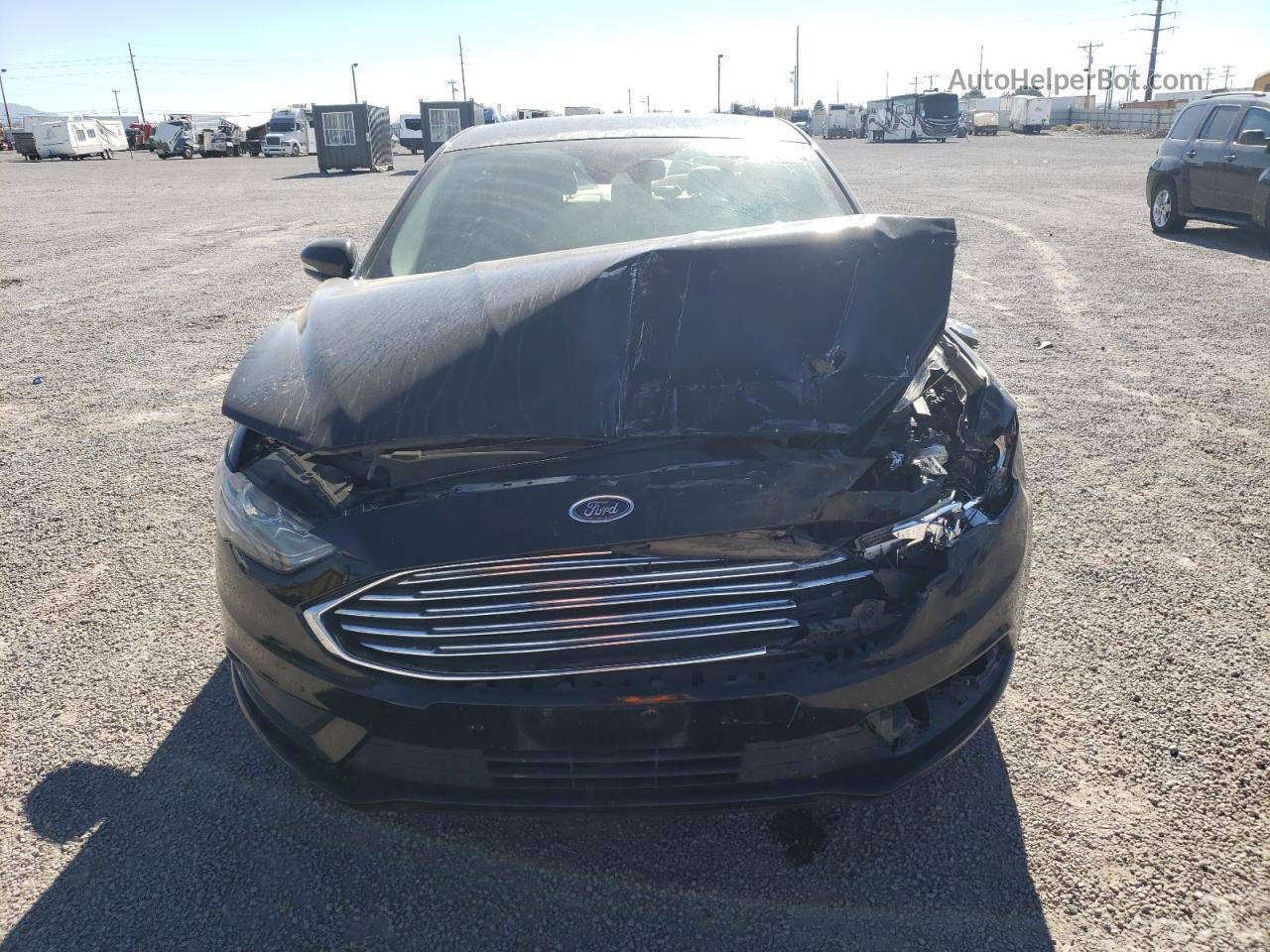 2018 Ford Fusion Se Black vin: 3FA6P0HD1JR198222