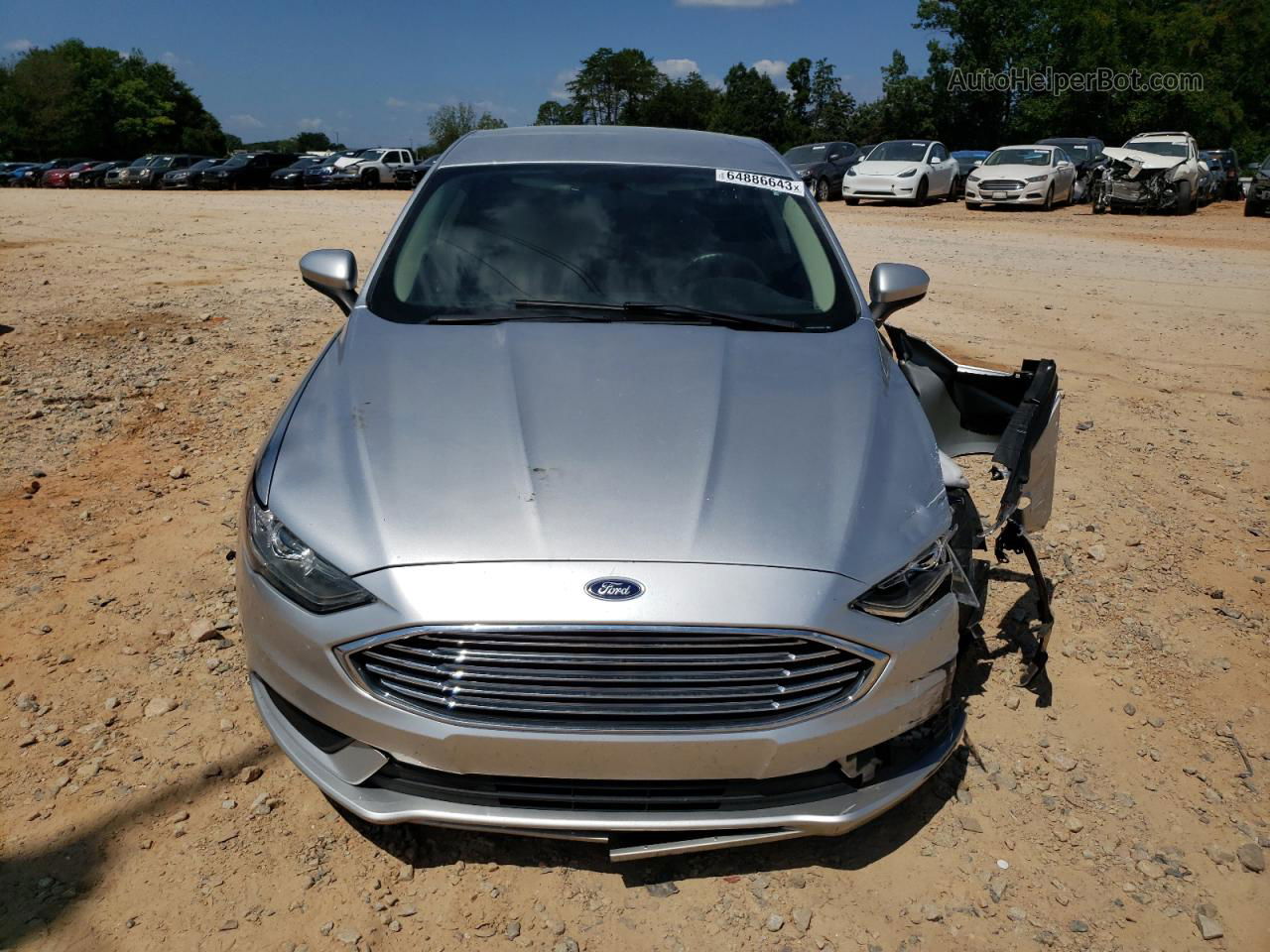 2018 Ford Fusion Se Silver vin: 3FA6P0HD1JR200387