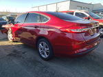 2018 Ford Fusion Se Red vin: 3FA6P0HD1JR260718