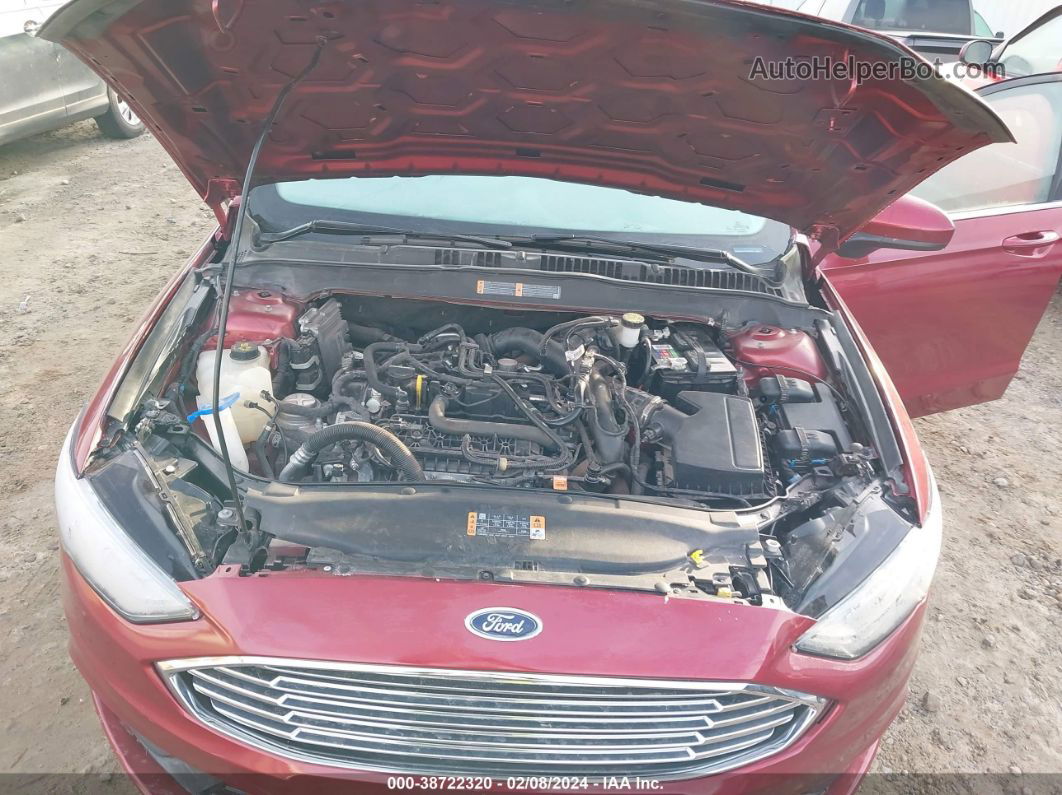 2018 Ford Fusion Se Красный vin: 3FA6P0HD1JR267054