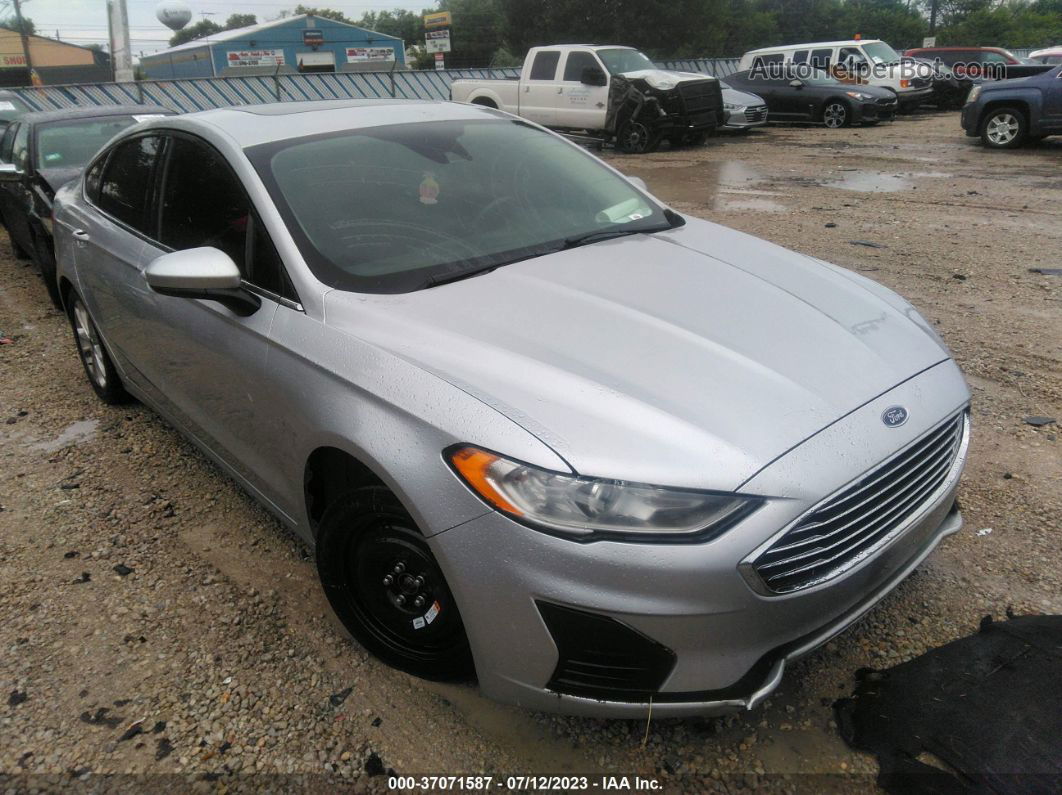 2019 Ford Fusion Se Silver vin: 3FA6P0HD1KR108357