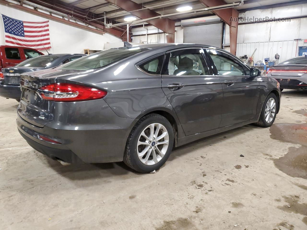 2019 Ford Fusion Se Угольный vin: 3FA6P0HD1KR169448