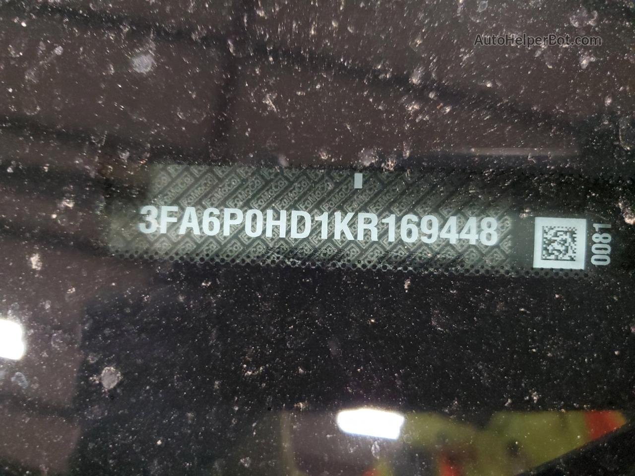 2019 Ford Fusion Se Угольный vin: 3FA6P0HD1KR169448