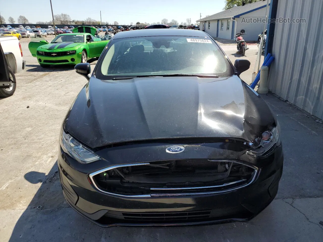 2019 Ford Fusion Se Black vin: 3FA6P0HD1KR239658