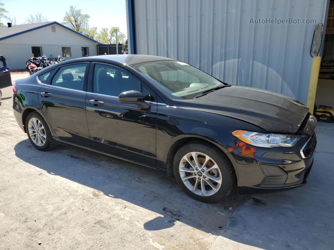 2019 Ford Fusion Se Black vin: 3FA6P0HD1KR239658