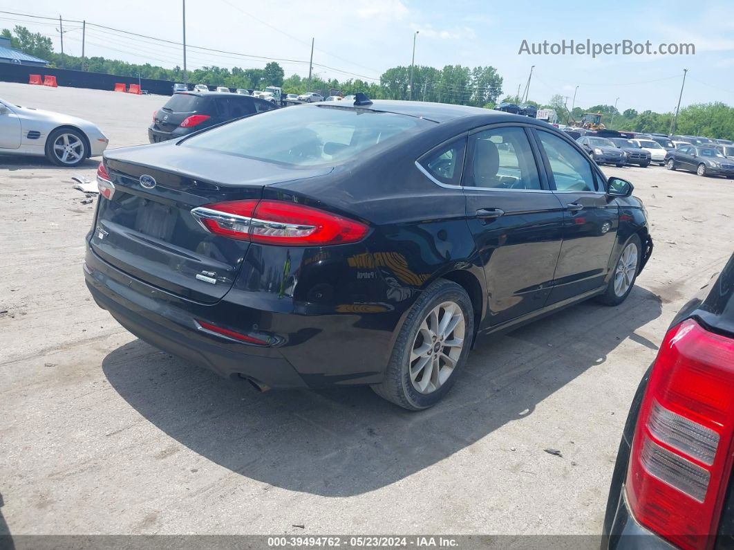 2019 Ford Fusion Se Black vin: 3FA6P0HD1KR248764