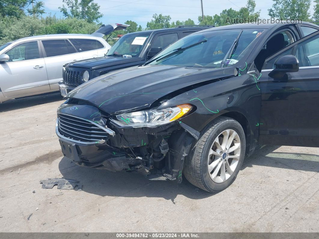 2019 Ford Fusion Se Black vin: 3FA6P0HD1KR248764