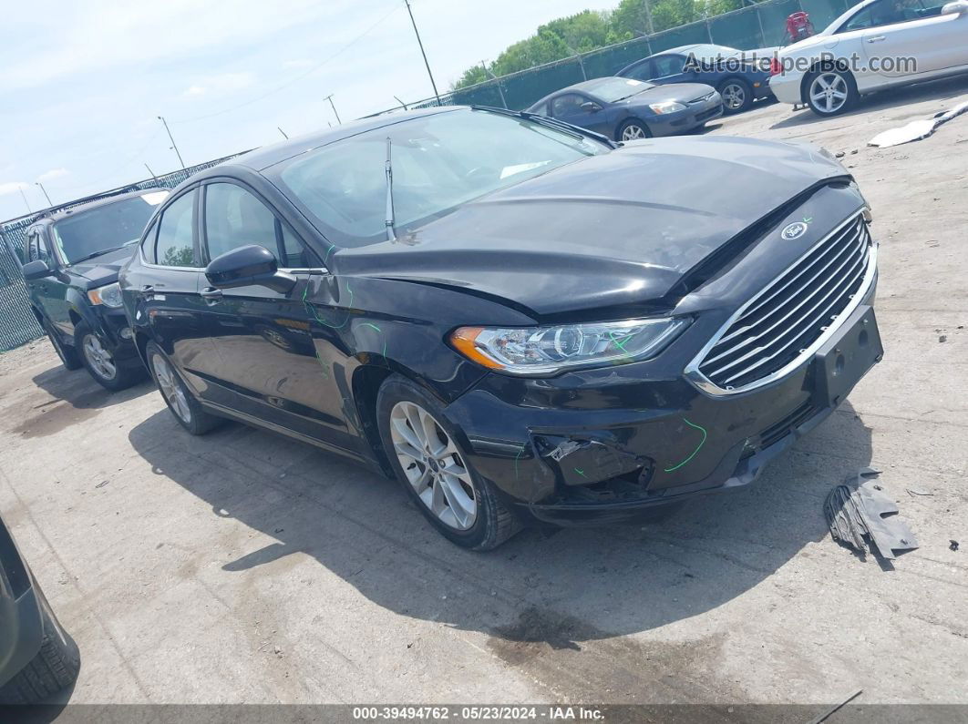 2019 Ford Fusion Se Black vin: 3FA6P0HD1KR248764