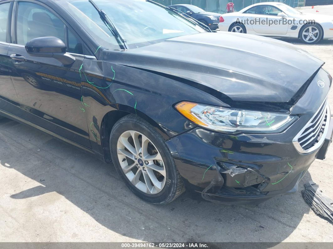 2019 Ford Fusion Se Black vin: 3FA6P0HD1KR248764