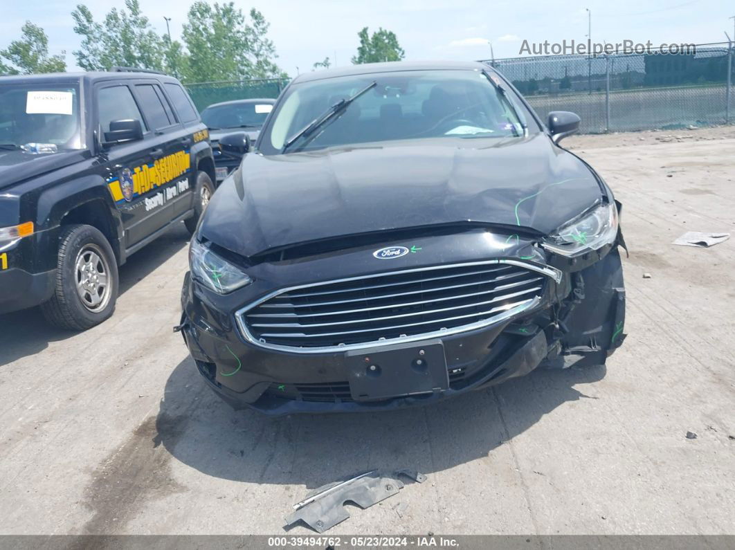 2019 Ford Fusion Se Black vin: 3FA6P0HD1KR248764