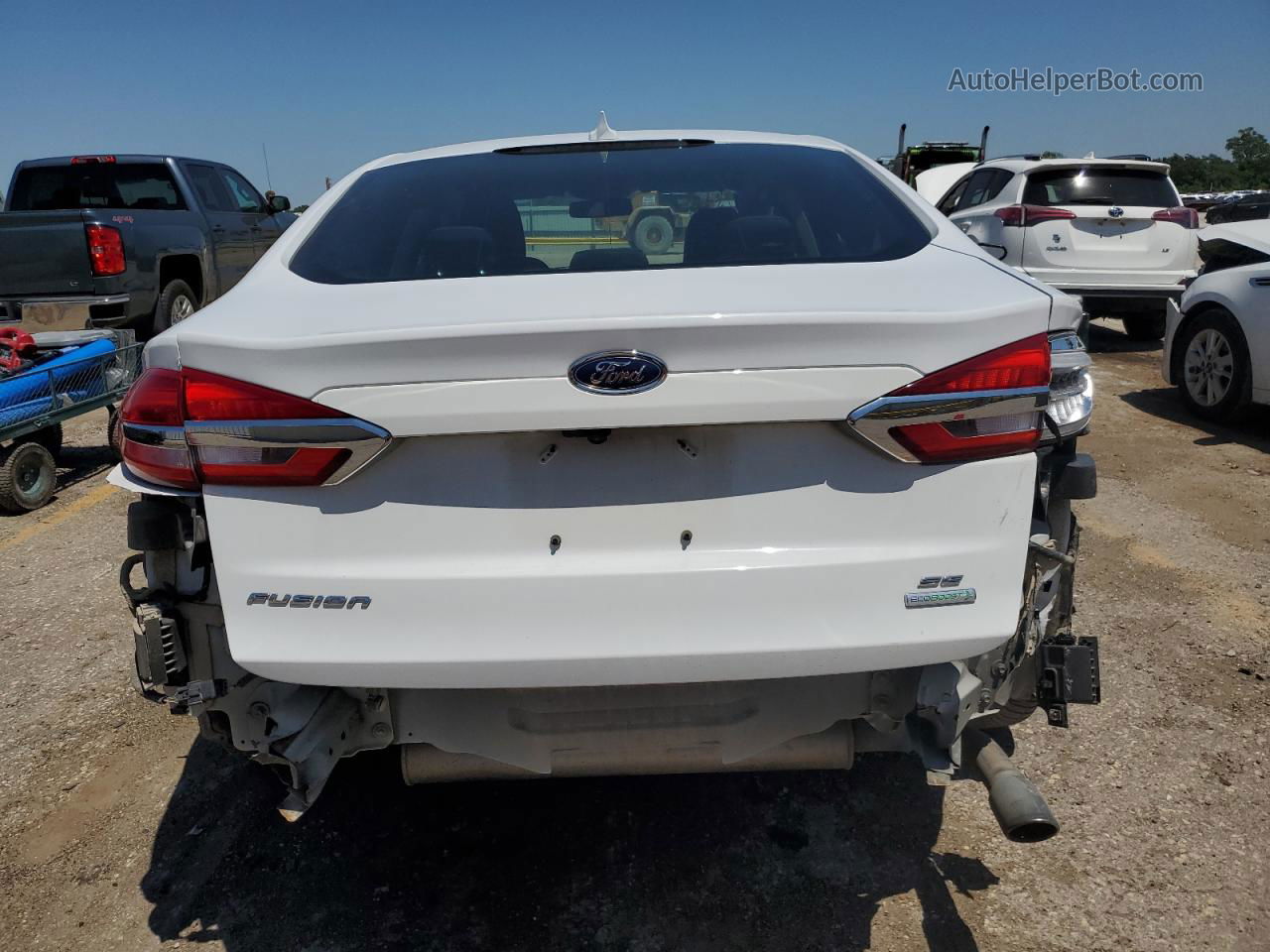 2020 Ford Fusion Se White vin: 3FA6P0HD1LR112605