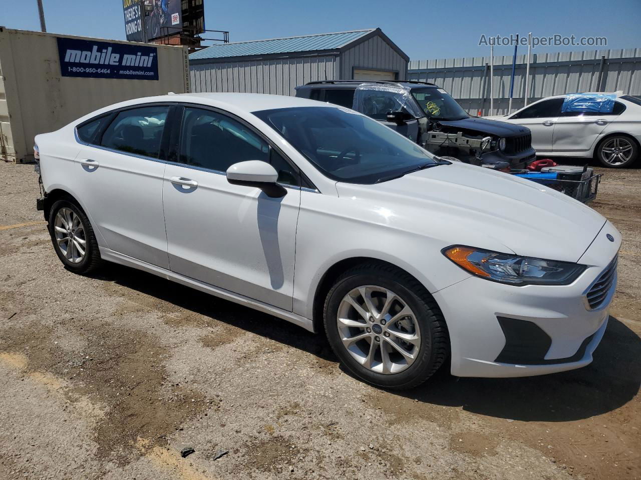 2020 Ford Fusion Se White vin: 3FA6P0HD1LR112605