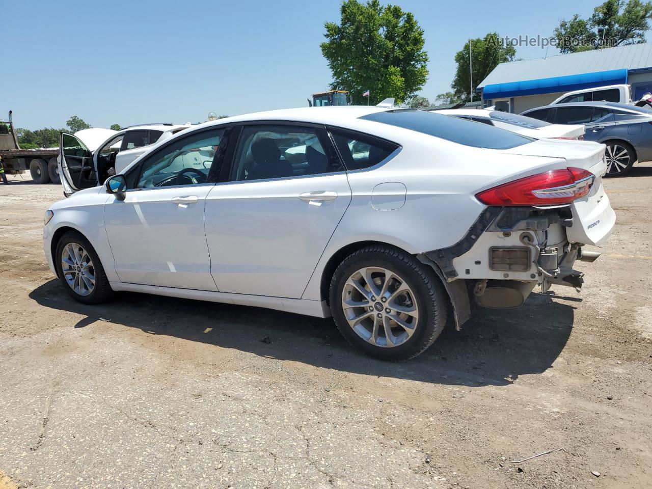 2020 Ford Fusion Se White vin: 3FA6P0HD1LR112605