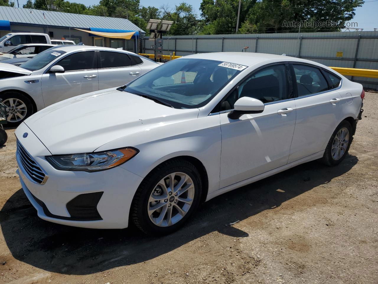 2020 Ford Fusion Se White vin: 3FA6P0HD1LR112605