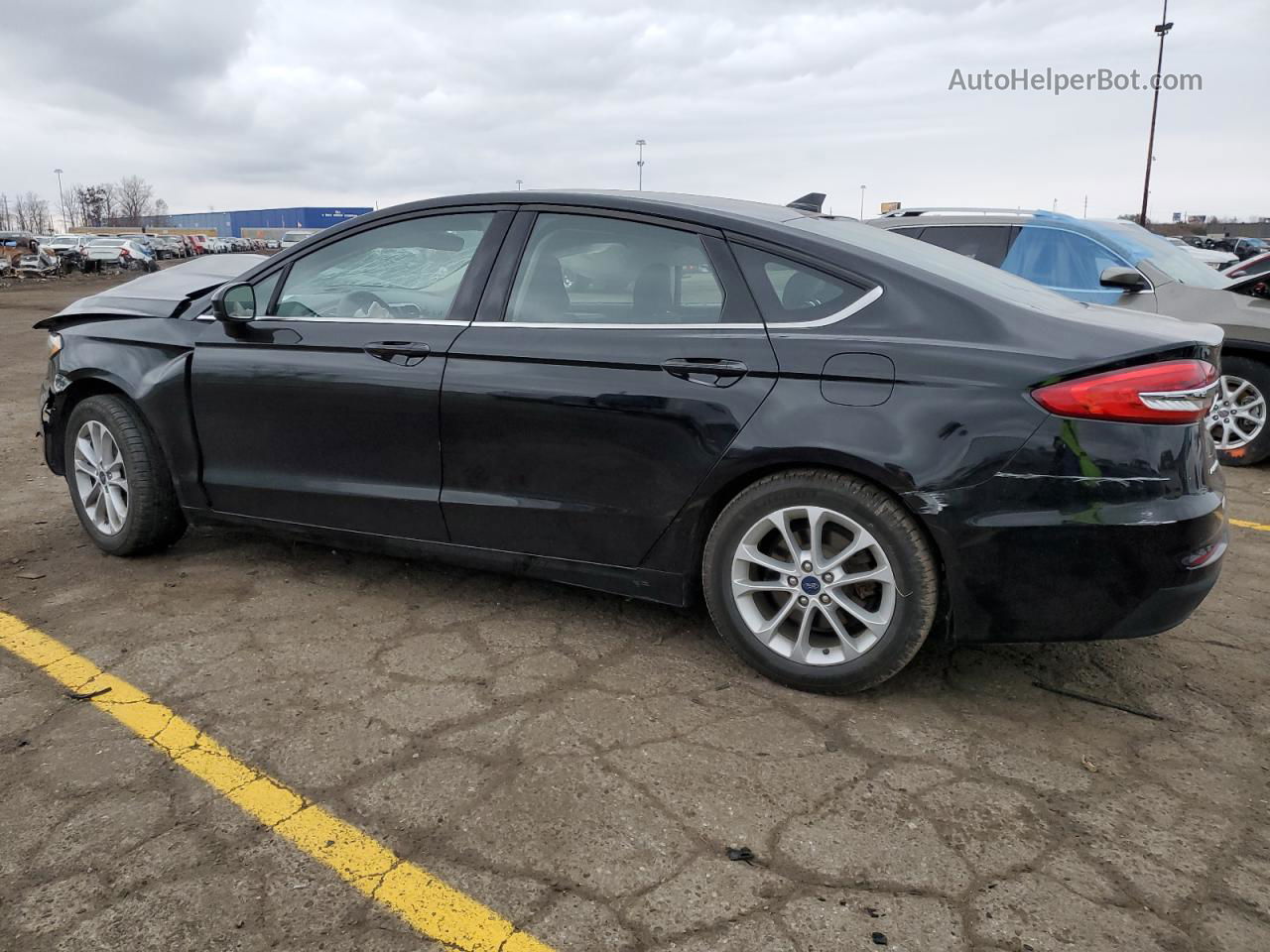 2020 Ford Fusion Se Black vin: 3FA6P0HD1LR124446