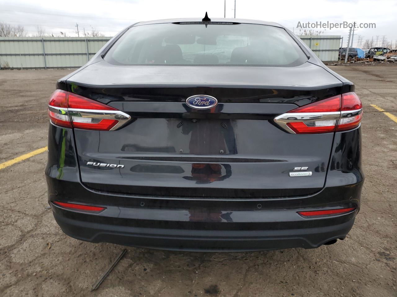 2020 Ford Fusion Se Черный vin: 3FA6P0HD1LR124446