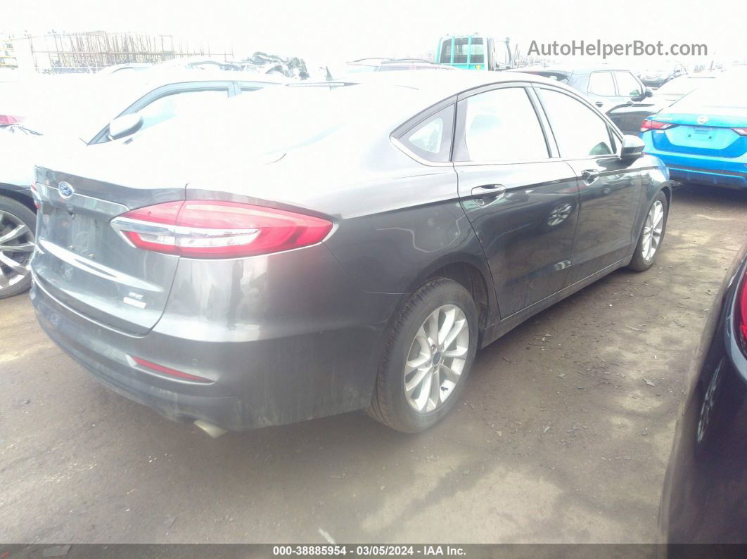 2020 Ford Fusion Se Gray vin: 3FA6P0HD1LR124687