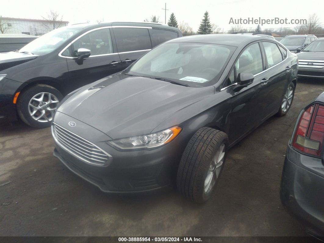 2020 Ford Fusion Se Gray vin: 3FA6P0HD1LR124687